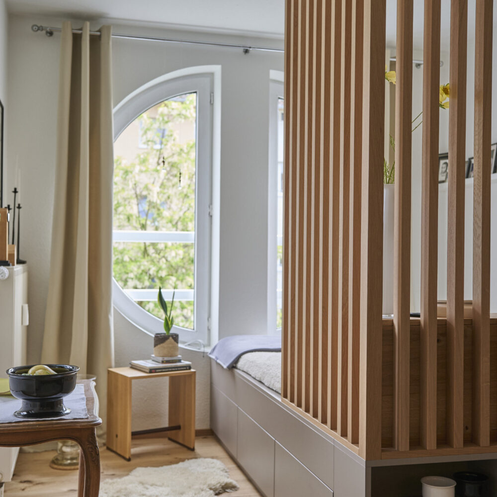 Tiny Living – Stauraumbett